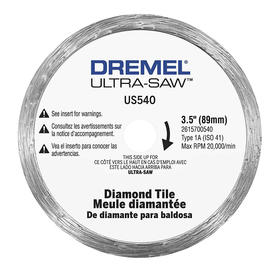 Dremel® Ultra-Saw US540 3.5" Diamond Tile Cutting Wheel