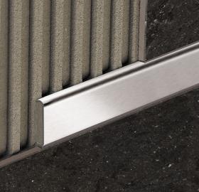 Schluter®-DESIGNLINE Stainless steel decorative border profile