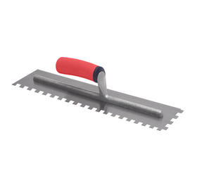 Marshalltown® Square Notched Trowel Soft Grip 16 in