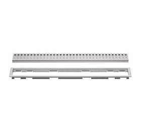 Schluter® KERDI-LINE Frame with Perforated brushed stainless finish Grate - 19 mm